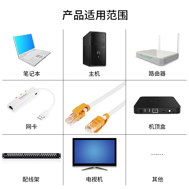 包尔星克PowerSync CAT.5E高速稳定路由器宽带双绞网络圆线评测